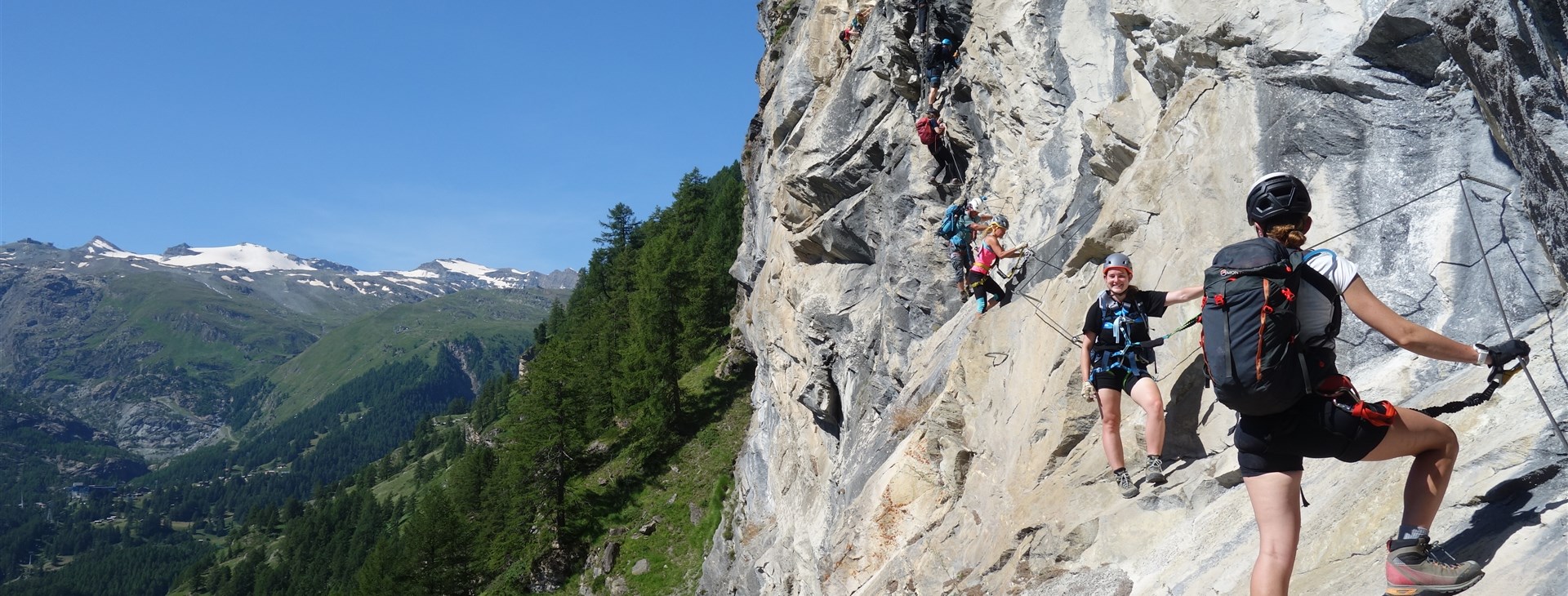 Švýcarsko - Ferraty Walliských Alp