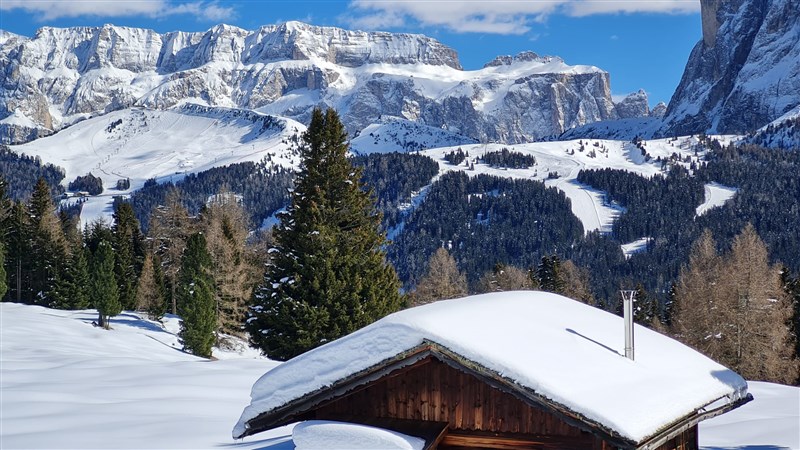 Lyžování v Dolomitech