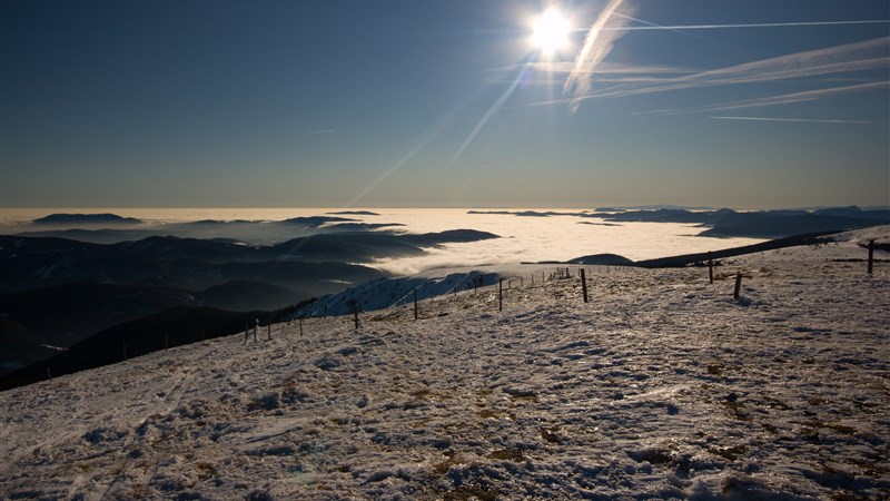 Stuhleck na sněžnicích