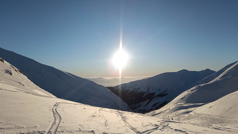 Skialp v Západních Tatrách - Žiarská dolina