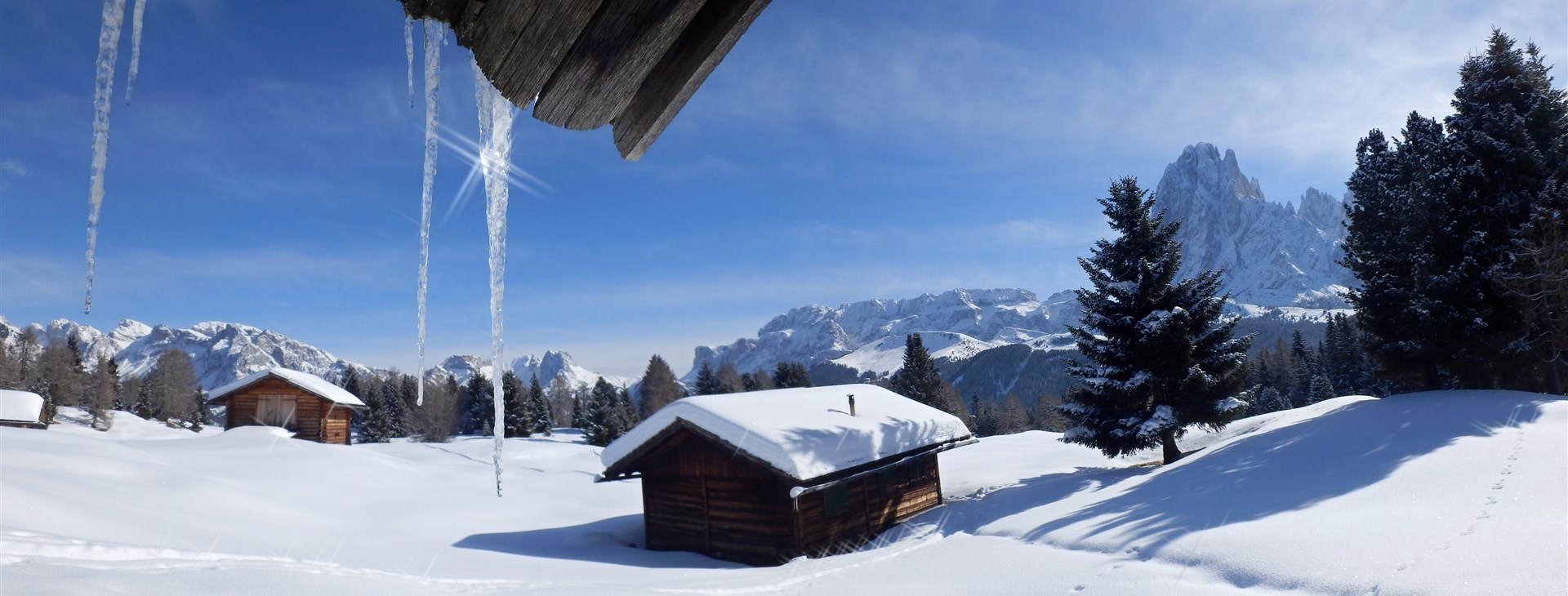 Běžkování v Dolomitech