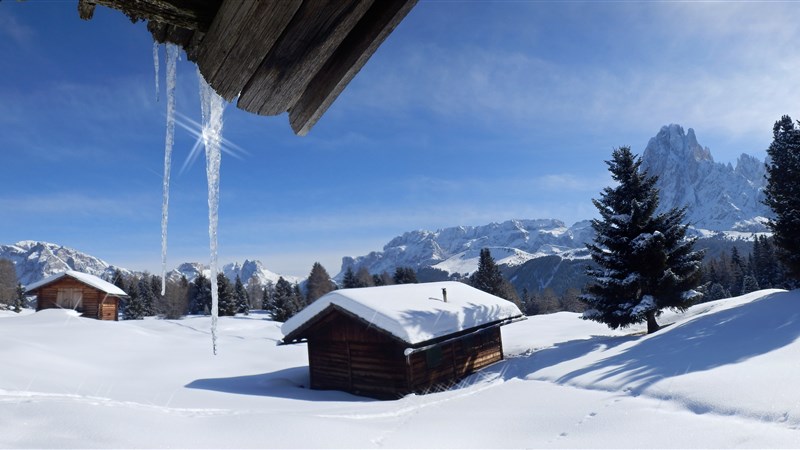 Běžkování v Dolomitech