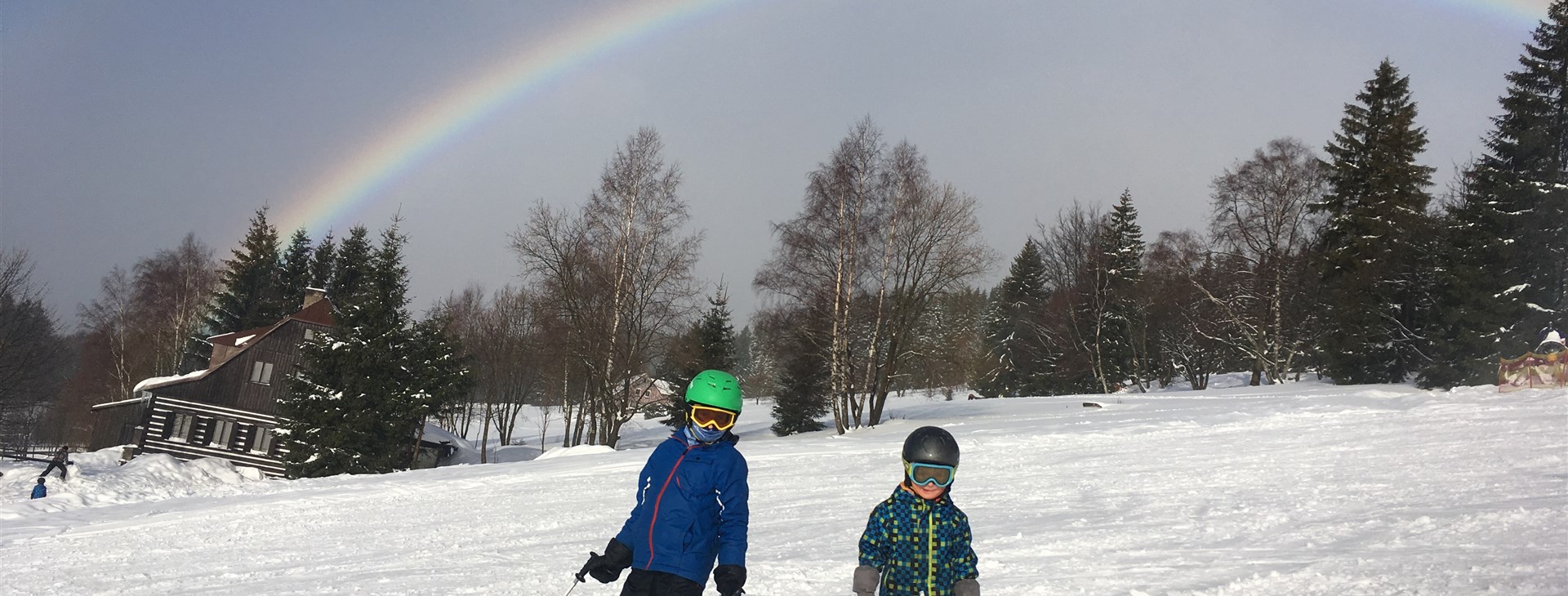 Krakonoš a lyžníci