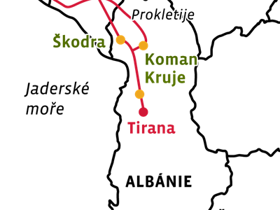 Hory a města severní Albánie