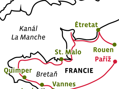 Bretaň a Normandie