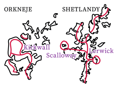 Skotsko - Shetlandy a Orkneje