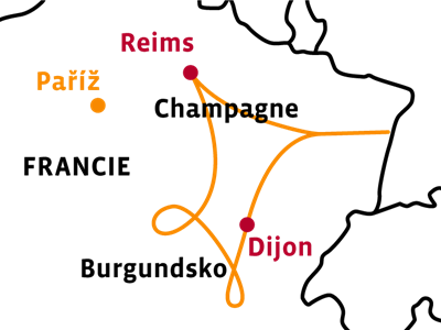 Cyklotoulky krajem Burgundska a Champagne