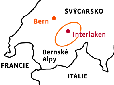 Švýcarsko - Bernské Alpy cyklistika