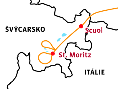 Švýcarsko - Engadin na kole i pěšky
