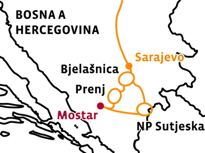 Bosna a Hercegovina na kole