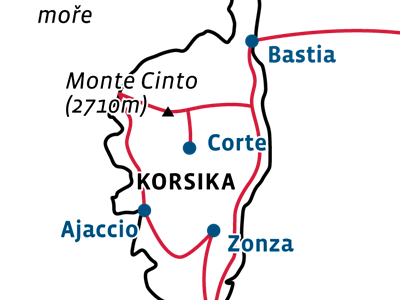 Korsika - jednodenní túry