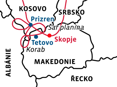 Štíty hor Makedonie a Kosova