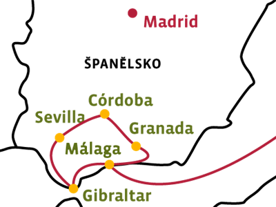 Španělsko - Andalusie a Gibraltar