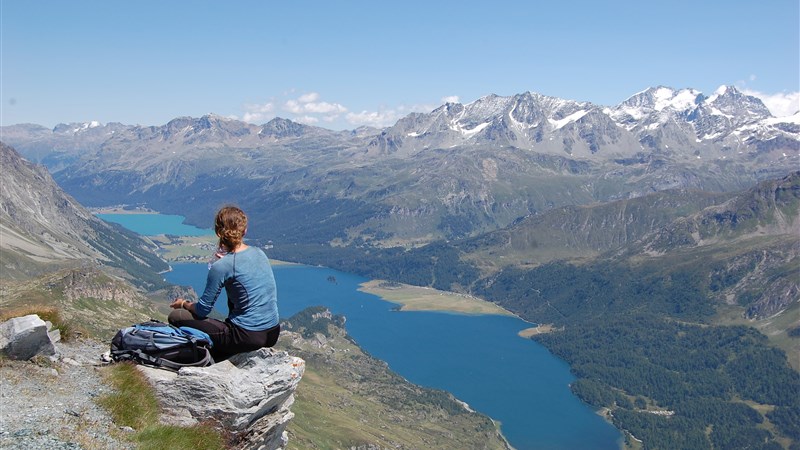Švýcarsko - Engadin na kole i pěšky