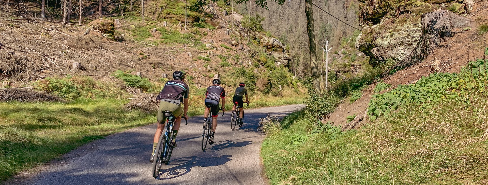 Silniční příprava v Českosaském Švýcarsku