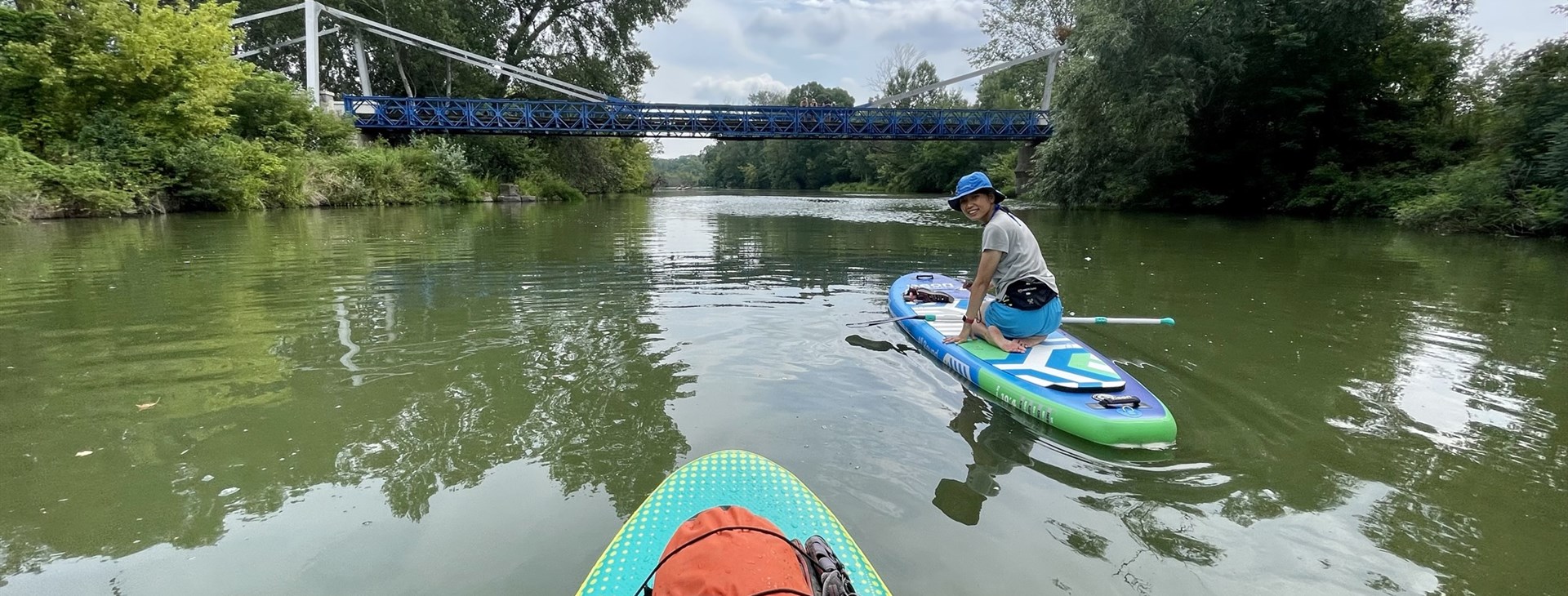 Na paddleboardu po moravské Amazonce