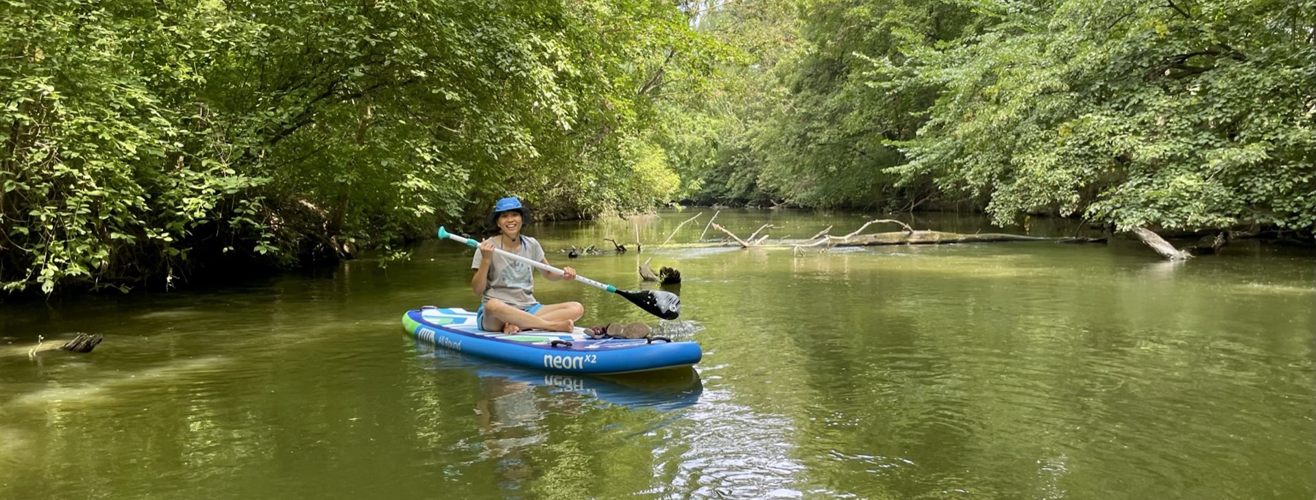 Na paddleboardu po moravské Amazonce