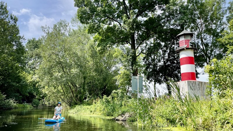 Na paddleboardu po moravské Amazonce